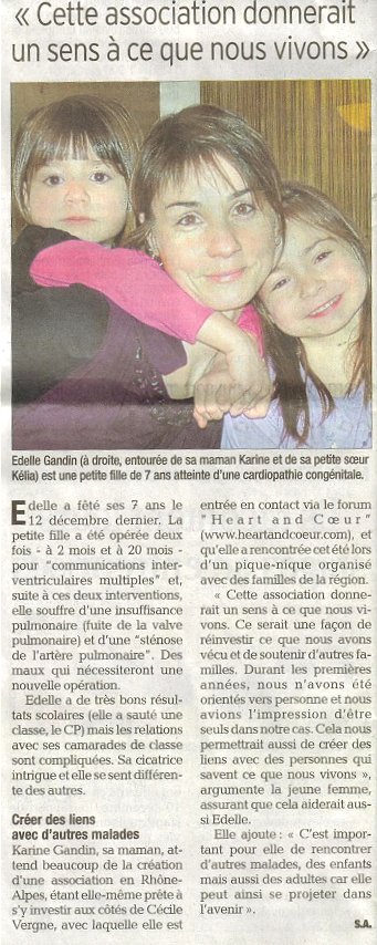 Edelle Gandin et sa maman Karine