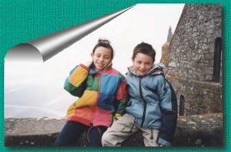 Galle et Adrien en Haut du Mont SAINT -MICHEL