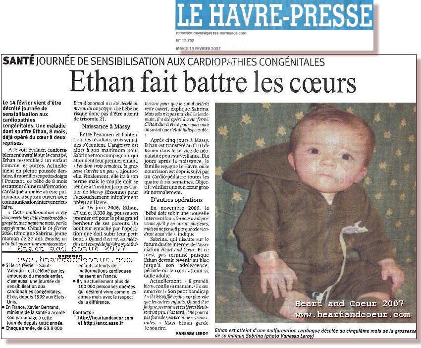 Ethan et sa maman Sabrina sur le Havre Presse