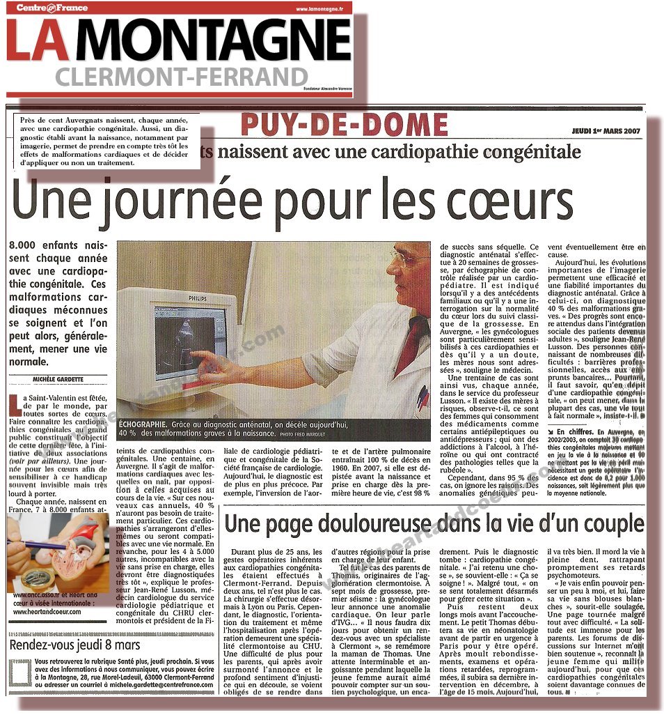 Article paru sur la montagne Clermond Fer.