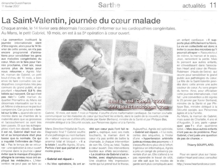 Article paru sur Ouest France