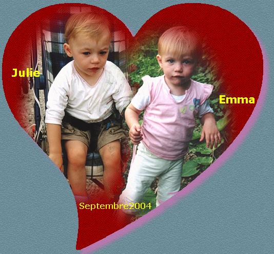 Emma et Julie Septembre 2004