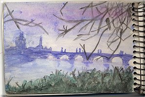 dessin: Prague, le Pont CHARLES