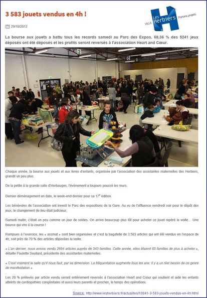 vente jouet les herbiers 2012