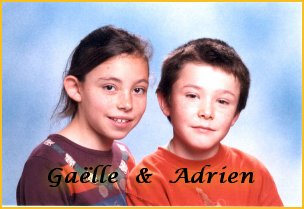 Galle et Adrien Octobre 2001